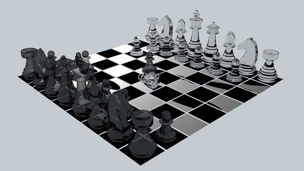 trabajo 3d tablero ajedrez